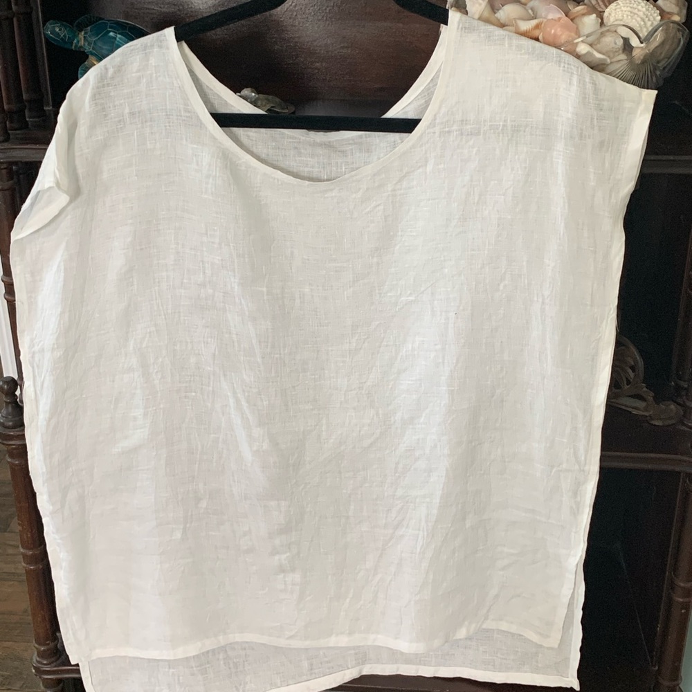 White Linen blouse